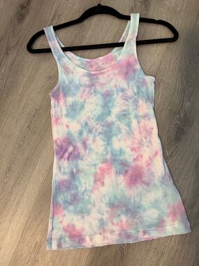 a new day Pastel Tie-Dye Tank Top in Pink, Blue & Purple